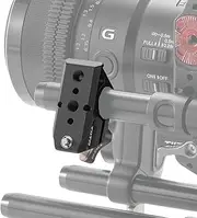 Tilta 15mm Rod Holder to NATO Rail Attachment with 1/4"-20 threads with locating points, Compatible with Nano II Hand Wheel for DSLR Camera Microphone, Light and Monitor - Black TA-15RH-NATO-B