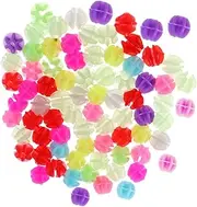 Totority 180Pcs Colorful Bike Wheel Spoke Beads Easy Clip Cycling Decoration Durable Plastic Wire Bead Clips for Standard Bicycle Spokes Assorted Shapes for