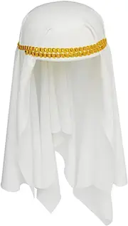 Arabian Keffiyeh Hat Sheik Costume Muslim Fancy Dress Party Accessory Cap