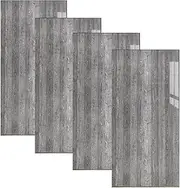 4PCS Foam Wood Tile Self-adhesive Wall Stickers Distressed Wood Grain Wallpaper Thickening Self-adhesive Wall Stickers Wall Panels for Various Surfaces Smooth & Rough, 11.8In X 23.6In (4, CLS-35)