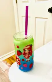 Strawberry Shortcake obre plastic 16oz Tumbler