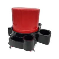 在飛比找PChome24h購物優惠-RJCAR 達摩水桶 小凳子+輪座 洗車水桶