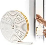 YOUSHARES Window Seal Strip - Draft Excluder for Doors, Self Adhesive Weather Stripping Door Seal Strip, Insulation Strip, Draught Excluder Tape, 20 Feet (White)