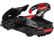 2017 Dodge Viper 1:28 ACR 1/18 Model Car Black Red Stripes Autoart