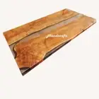 Glossy Epoxy Table Top Resin Table Walnut Custom Order Coffee Table