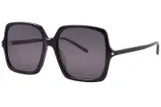 Saint Laurent SL-591 001 Sunglasses Women's Black/Black Oval Shape 57mm
