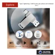 32/64/128GB Lightning USB Flash Drive for iPhone/iPad/MAC/ iOS/Android/Windows
