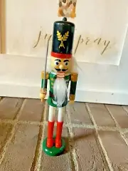 NEW 9" Classic Nutcracker with a Sword Plastic Figure Decor / Play