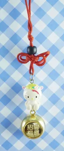 【震撼精品百貨】Hello Kitty 凱蒂貓~KITTY開運手機吊飾-羊