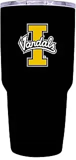 R and R Imports Idaho Vandals 24 oz Black Insulated Stainless Steel Tumbler