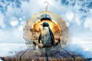 6" Penguin Wind Spinner