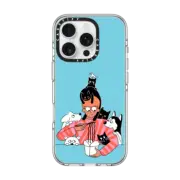 iPhone 16 Pro Clear Case MagSafe Compatible Noddle & Pets