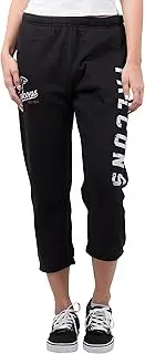 Ultra Game Womens NFL Women's Team Color Active Capri Cropped Fleece Jogger Pants JCL3002F, Womens, NFL Women's Team Color Active Capri Cropped Fleece Jogger Pants, JCL3002F-AF-BLK-XL, Black, X-Large