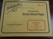 "WHITEACE" STAMP ALBUM PAGES U.S. BOOKLET PANES #BP-10 ,1989FREE SHP.