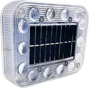 LED Warning Light, Vehicle Safety Light - Solar Powered Warning Lamp with Magnetic Base - Colorful LED Alarm Safety Lamp, Flashing Security Strobe Light for Truck, Motorcycle, SUV,