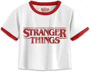 [Heroes Inc.] Stranger Things Distressed Logo Crop Top M