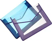 NUOBESTY 2pcs Large Capacity Button File Bag for School Office Travel Document Pouch Pocket Reusable PVC File Organizer Box Color