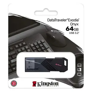 Kingston 金士頓 64GB DTXON DataTraveler Exodia Onyx USB3.2 隨身碟 64G