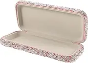 [MOBUTOFU] Glasses Storage Holder Rhinestone Car Glasses Case Portable Soft Lined