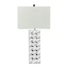 Deco 79 Glass Room Table Lamp Geometric Open Frame Accent Lamp, set of 2 Lamp...