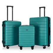 Eaglemate hard shell 3 piece suitcase luggage set for adults, TSA locker, expand