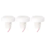 Drain Tube Hose Seal, Drain Backflow Preventer Anti-odor Valve, White 3Pcs