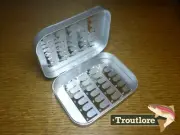 RICHARD WHEATLEY 4 INCH CLIP FLY BOX MIXED CLIPS - NEW 1431 FLYBOX MADE IN UK
