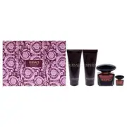 Versace Versace Crystal Noir by Versace for Women - 4 Pc Gift Set 3oz EDP Spr...