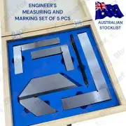 Engineers Marking Try Squares Set 5 Piece (50, ,100,150mm) center sqaure scriber
