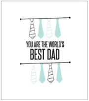 You Are The Worlds Best Dad Confetti Card