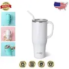 BPA Free 40 Oz Tumbler – Insulated Mug with Flexi Straw and Splash Resistant Lid