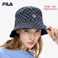 在飛比找Yahoo!奇摩拍賣優惠-帽子FILA 斐樂官方帽子年夏季新款遮陽漁夫帽女運動防曬網球