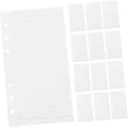 NUOBESTY A6 6-Ring Planner Inserts 45 Sheets Binder Paper Replacement Core for Loose-Leaf Binders