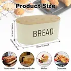 Bread Box with Bamboo Cutting Board Lid Large Capacity Bread Storage suUJL