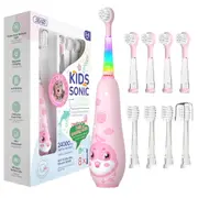 Colourful Dolphin Kids Electric Toothbrush Smart Timer Ipx7 Waterproof