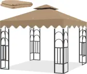 10X10 Canopy Gazebo Replacement Top, 10X10 FT Gazebo Cover Replacement Double Ti