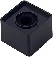 Abaodam Handheld Interview Microphone Station Square Cube Shape with Logo Flag Durable Black Design for Professional Use Broadcasting and Advertising