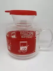 Glass Microwave Popcorn Popper Sharper Image 2.25 Quart