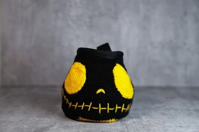 Yellow Jack Skellington Chalk Bag | Handmade Halloween Climbing Bag