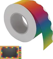 Rainbow Borders Classroom Bulletin | Gradient Colorful Rainbow Rolled Border Trim | 65.6ft Gradient Rainbow Classroom Borders for Bulletin Board, Desk Decor, Room Decor, and Classroom Decor Yongbao