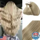 Real Human Hair Microbead Extensions 20 Inch Micro Ring Color #18 Ash Blonde