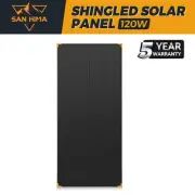 San Hima 120W Solar Panel Kit Mono Shingled Fixed Power Camping Caravan