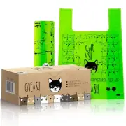 Certified Home Compostable Cat Litter Bags For Poop - 10% to Charity - Cornst...