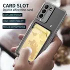 Slot Cover For Samsung S24 S23 S22 S21FE A54 A52 Thin Case Card Holder