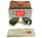 Ray-Ban Sunglasses RB3825 OLD AVIATOR 001/58 Arista Gold w Green Polarized 62 mm