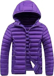 [JEShifangjiusu] Lightweight Cover Jacket With Hat Warm Winter Thick Ski Jacket Man Sports Jacket, purple, 6XL