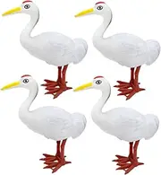 JOINPAYA 4pcs Adorable Wind up Crane Clockwork Toys for Boys and Girls Fun Animal Flipping Party Bag Fillers School Rewards for Developmental Play