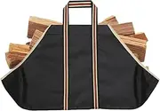 Log Tote Bag, Firewood Carrier, Waterproof Firewood Bag with Handles, Firewood Storage Bag 28.3 x 17.7 Inches, Wood Stove Accessories for Fireplace