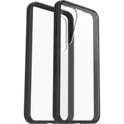 OtterBox React Samsung Galaxy S23 5G (6.1') Case Black Crystal (Clear/Black) - (77-91311), Antimicrobial, DROP+, Raised Edges,Ha