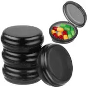 5PCS Small Pill Box, Travel Round Pill Case, Portable Medicine Pill Container...